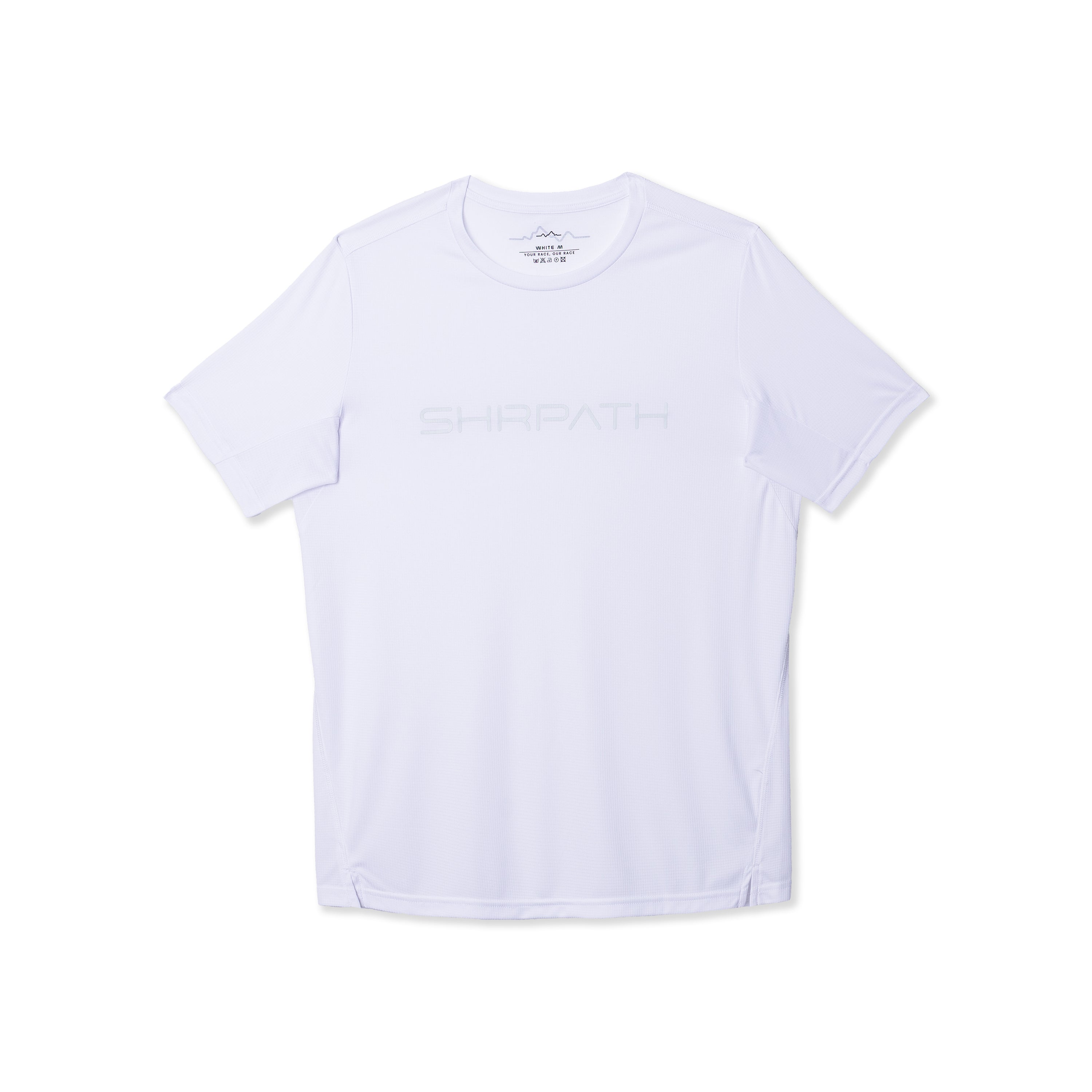 SHRPATH Unisex Light Running Shirt (White)