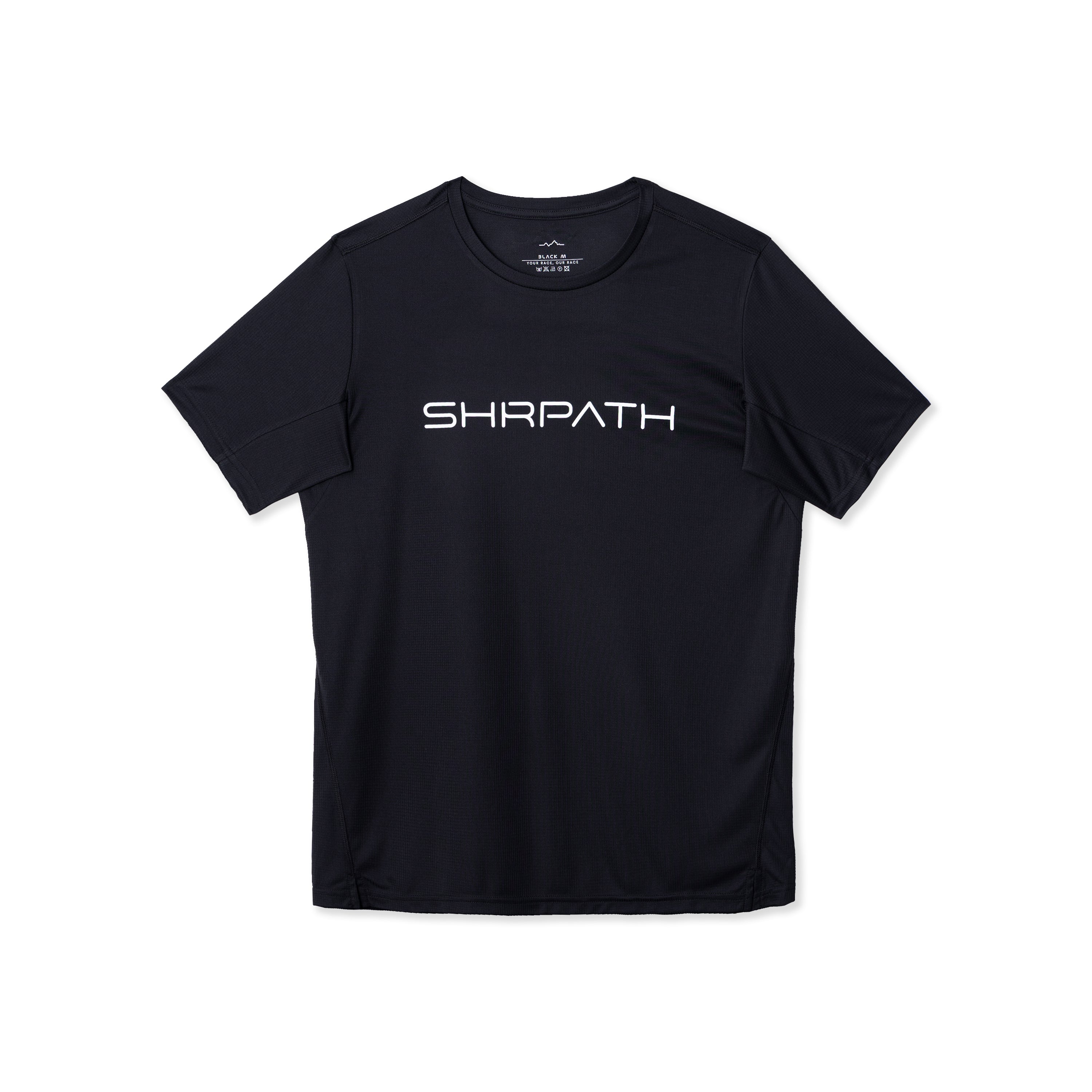 SHRPATH Unisex Light Running Shirt (Black)