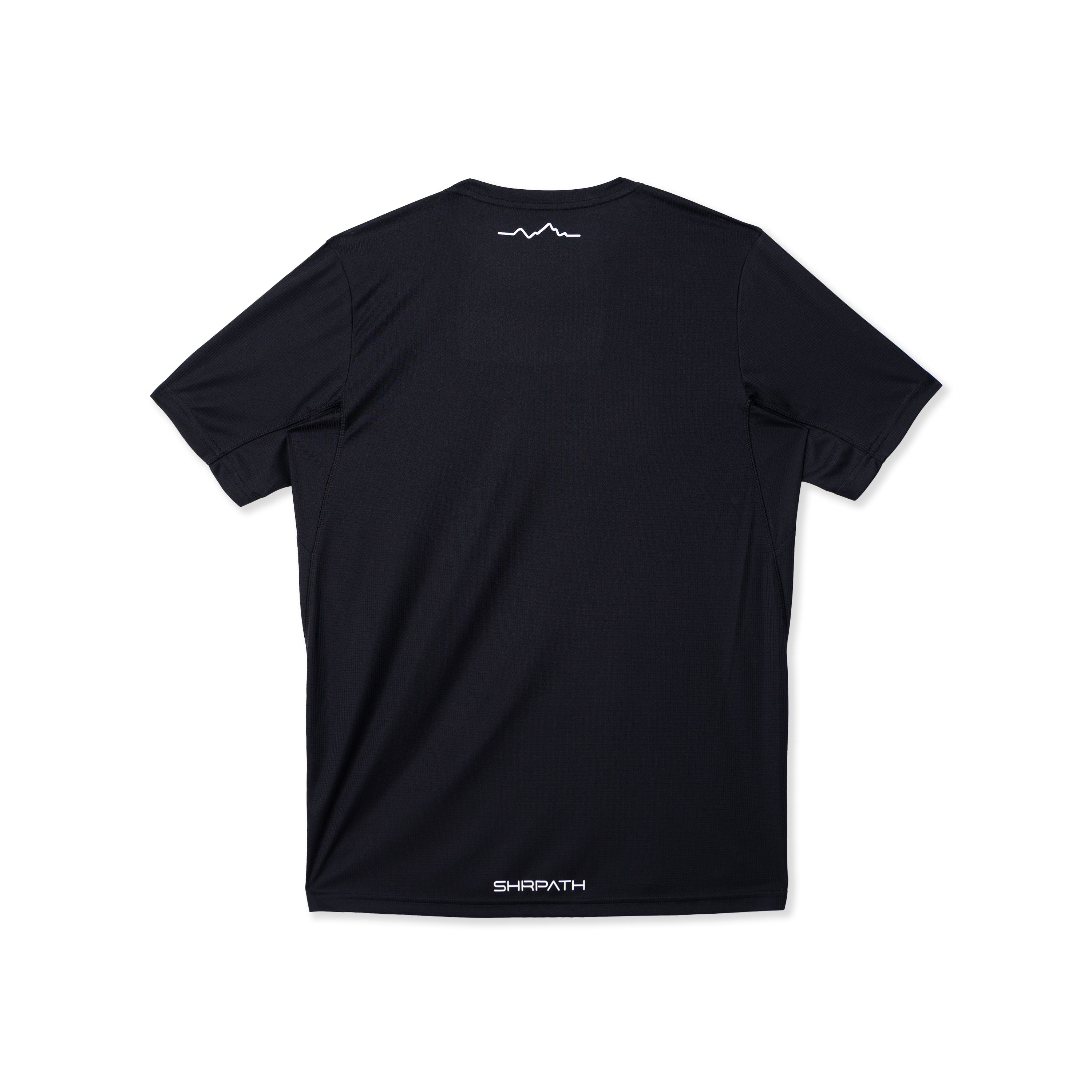 SHRPATH Unisex Light Running Shirt (Black)