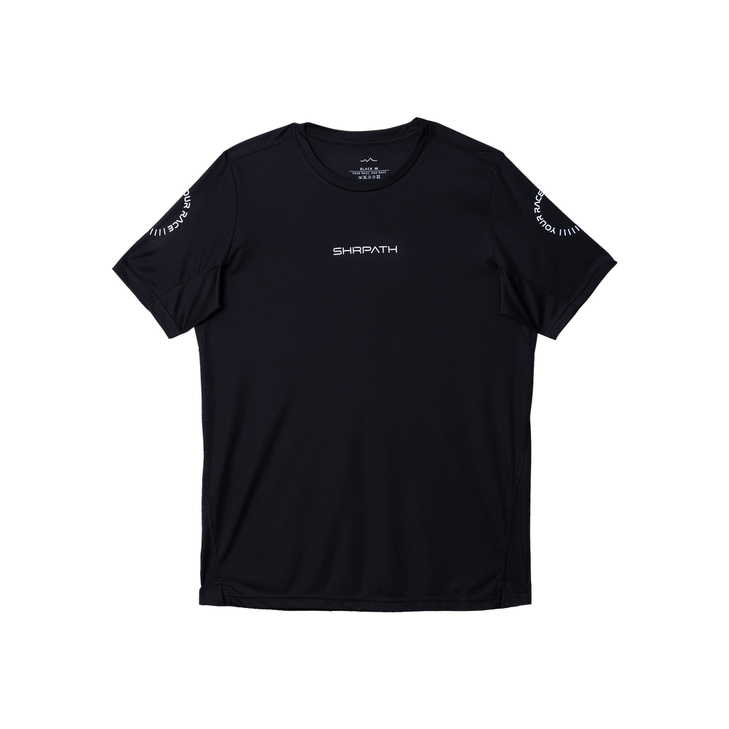 SHRPATH Unisex Light Running Shirt (Black)