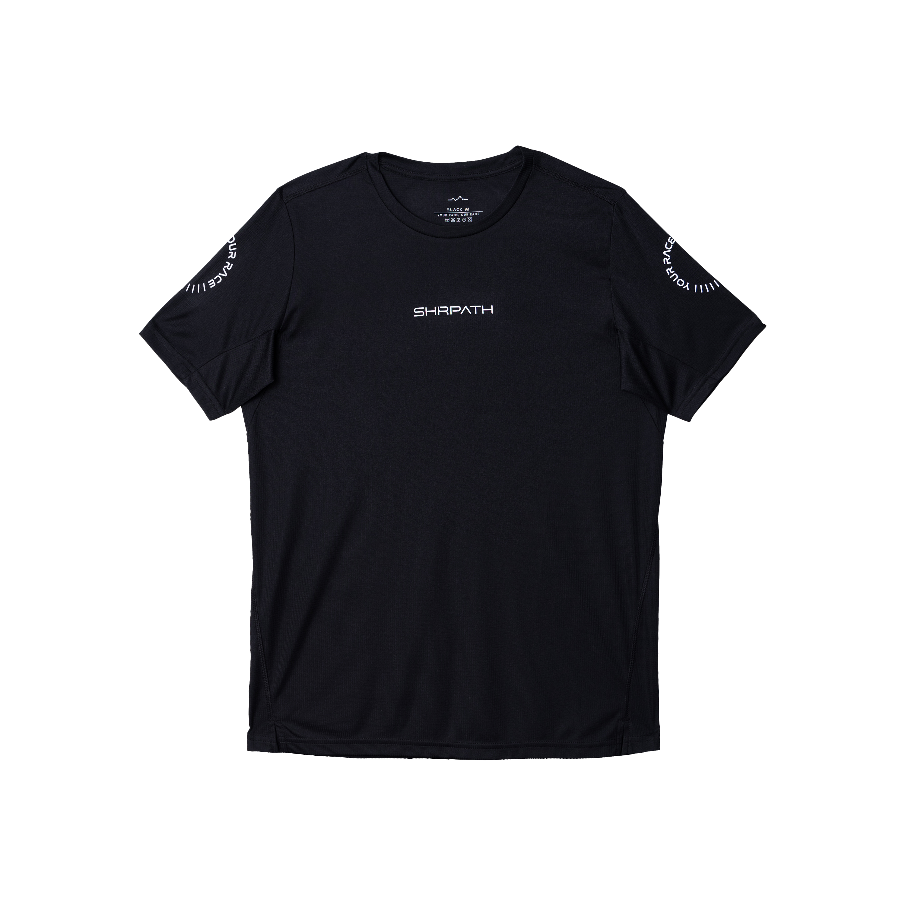 SHRPATH Unisex Light Running Shirt (Black)
