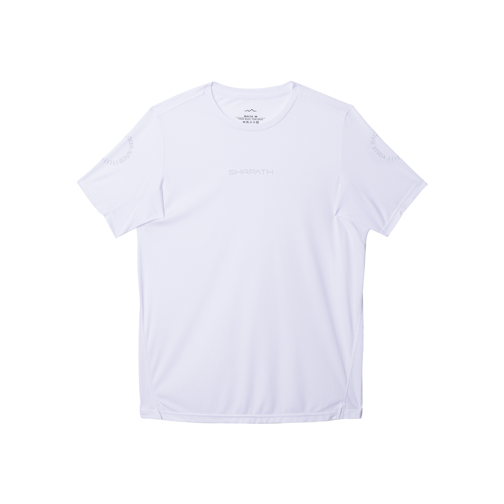 SHRPATH Unisex Light Running Shirt (White)